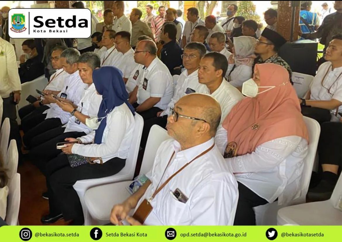 STAF AHLI WALI KOTA BEKASI BIDANG EKONOMI, PEMBANGUNAN DAN KEMASYARAKATAN HADIRI KICK OFF GNPIP JAWA TAHUN 2023